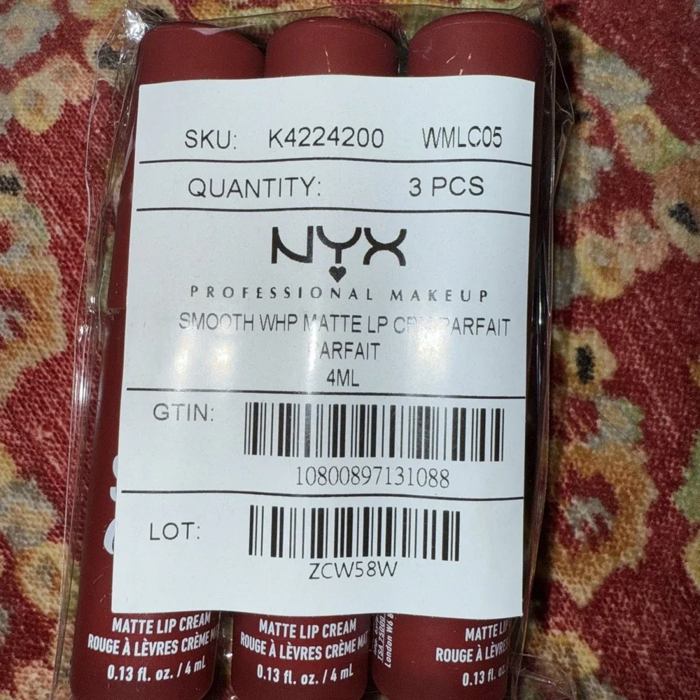NYX Makeup (3-pack) - Smooth‎ Whip Matte Lip Cream - Parfait